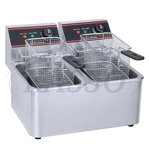 2-Tank 2-Basket Electric Fryer