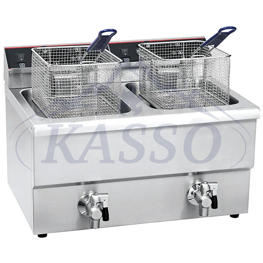 2-Tank 2-Basket Electric Fryer