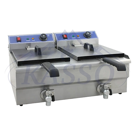 2-Tank 2-Basket Electric Fryer