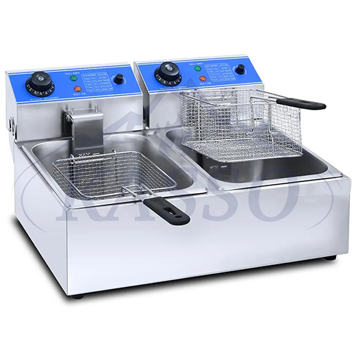 2-Tank 2-Basket Electric Fryer
