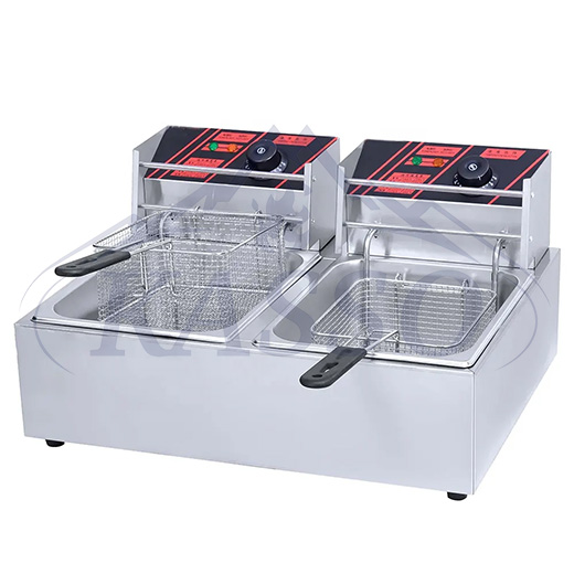 2-Tank 2-Basket Electric Fryer
